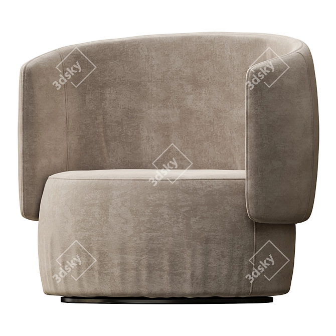 Stylish Jane Swivel Chair 3D model image 1