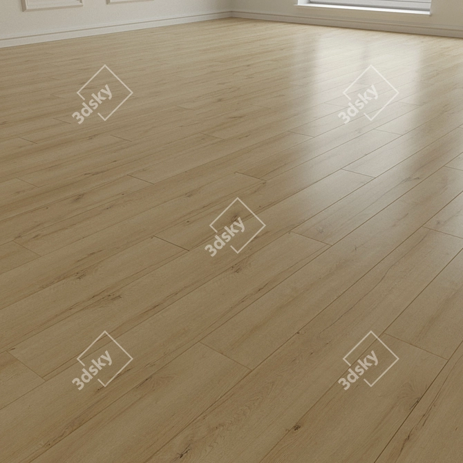 Oak Waterford Laminate Board 3D model image 2