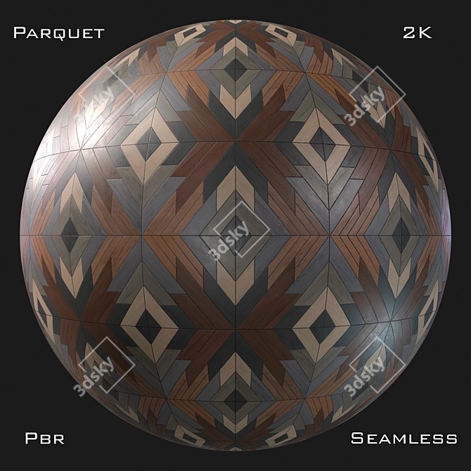 PBR Parquet Textures Pack - Seamless 2K 3D model image 2