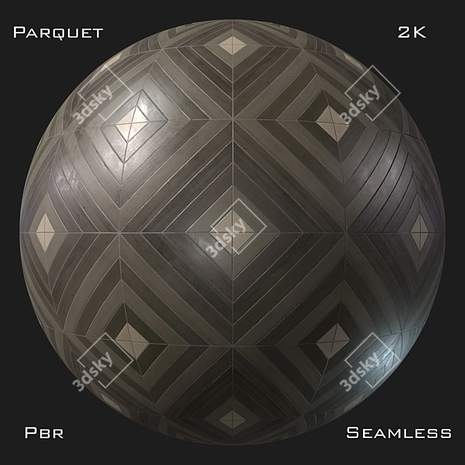 PBR Parquet Textures Pack - Seamless 2K 3D model image 3