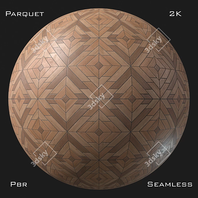 PBR Parquet Textures Pack - Seamless 2K 3D model image 4