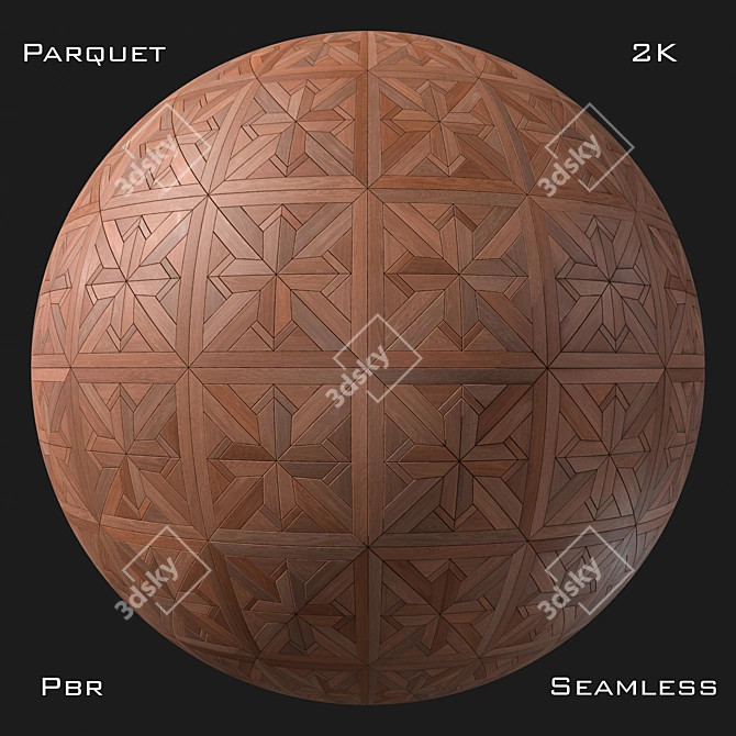 PBR Parquet Textures Pack - Seamless 2K 3D model image 5