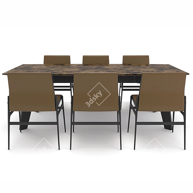 Elegant Poliform Furniture Set 3D model image 2