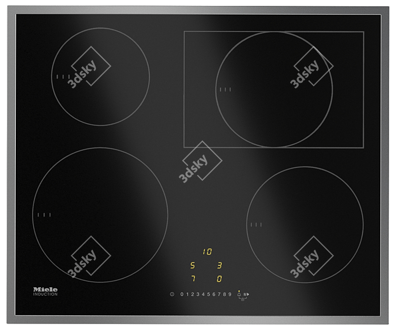 Miele Induction Hob Set: Stylish and Powerful 3D model image 2