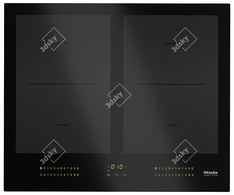 Miele Induction Hob Set: Stylish and Powerful 3D model image 4