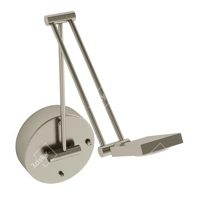 Adjustable LED Swingarm Wall Lamp 3D model image 5