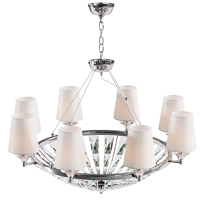 Maytoni Pantheon H021PL-08CH: Stunning Chandelier with PBR Materials 3D model image 2