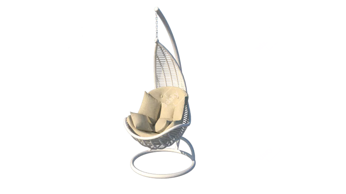 Relaxation Station: Hanging Armchair 3D model image 2