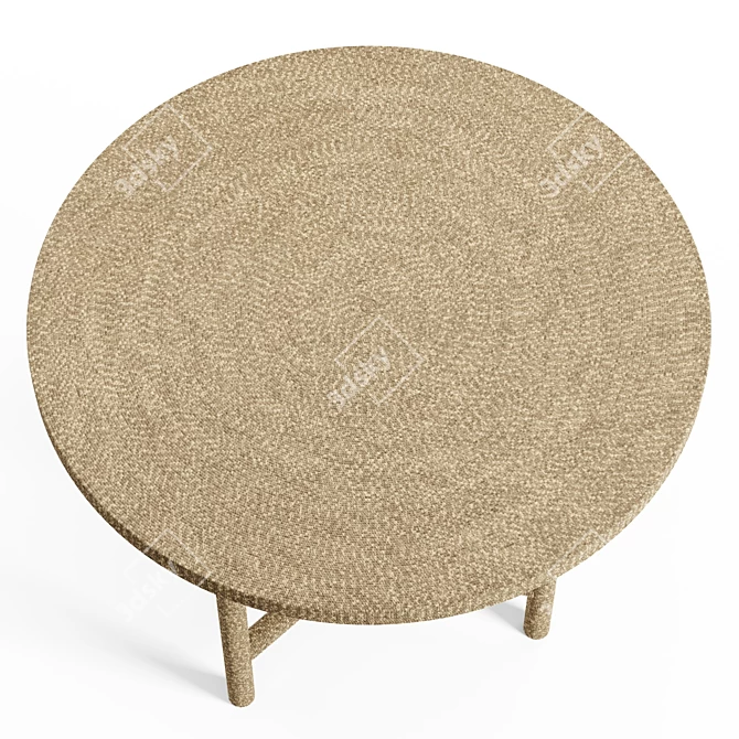 Seagrass Rope Side Table 3D model image 3