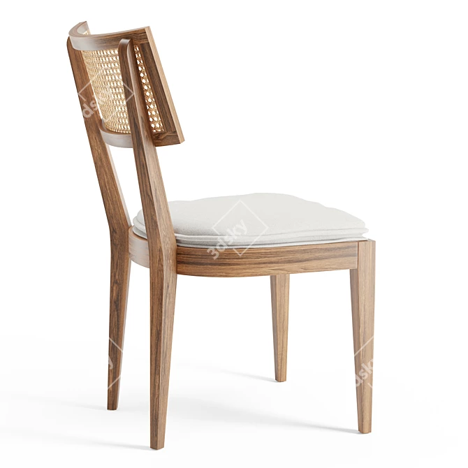 Tapered Legs, Retro Flair: Odelle Chair 3D model image 3