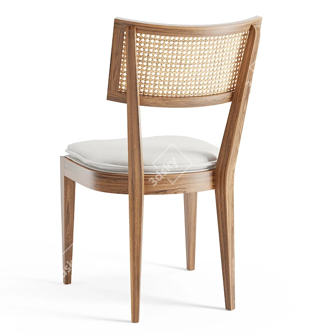 Tapered Legs, Retro Flair: Odelle Chair 3D model image 4