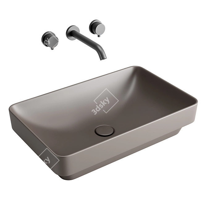 GSI ColorElements Washbasin Set: Quality, Reliability, Hygiene 3D model image 5