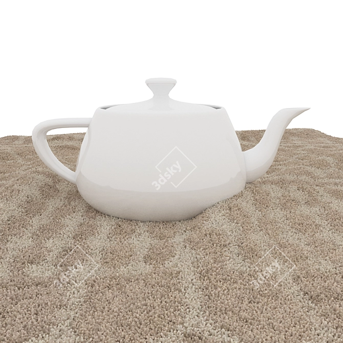 Versatile Circular Rug Set with Various Textures 3D model image 5