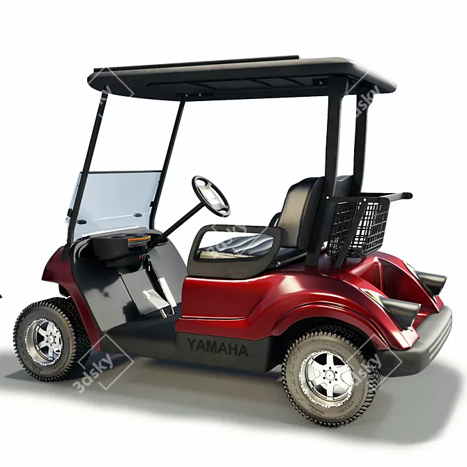 Yamaha Golf Car - Realistic and Reliable 3D model image 2