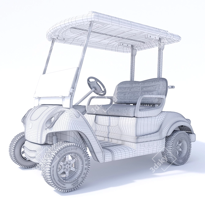 Yamaha Golf Car - Realistic and Reliable 3D model image 4