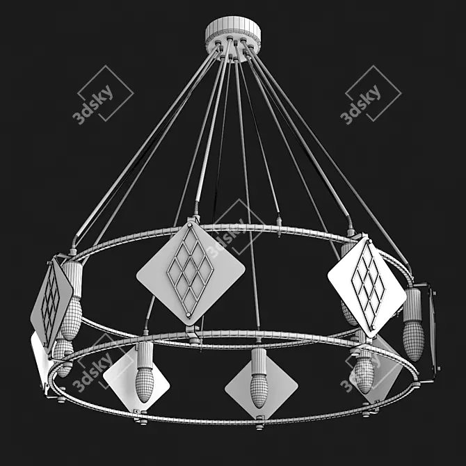 Noain 75cm Pendant Lamp 3D model image 3