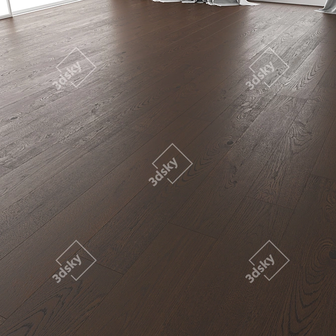 Title: Wood Floor Set - High-Quality 3D Model 3D model image 5