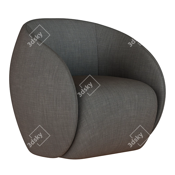 Modern Dot Armchair: Unique Design for Elegant Comfort 3D model image 1