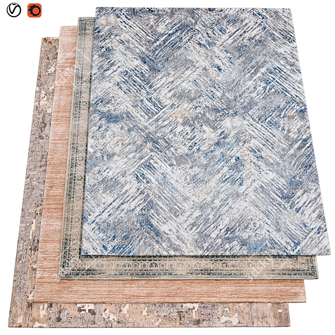  High-Quality Texture Carpets 3D model image 1