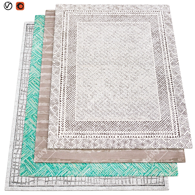 Premium Textured Carpets | 200x300cm 3D model image 1