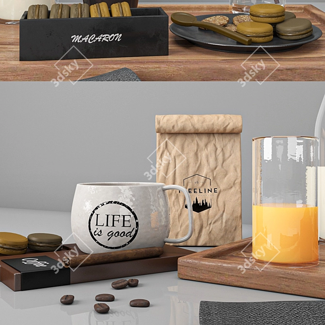 3ds Max 2015: High-Quality 3D Kitchen Set 3D model image 2