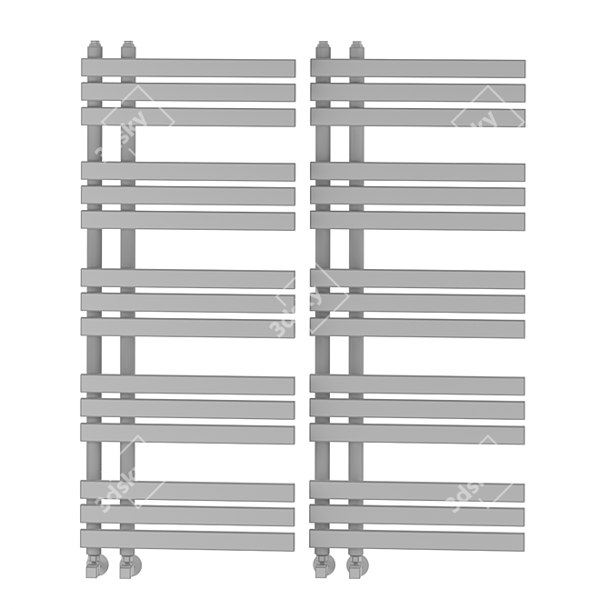 Arezzo Chrome Designer Heated Towel Rail 3D model image 4