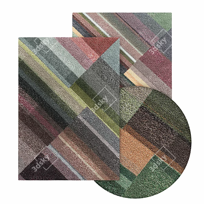 Modern Round Kasthall Rug 3D model image 3