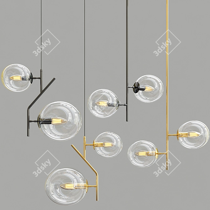 Elegant Illumination: CHAG & KAFT Pendant Light 3D model image 1