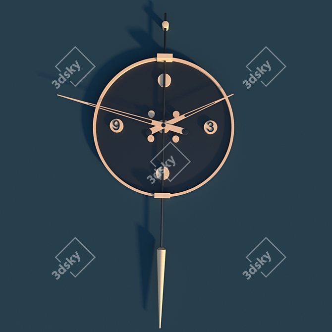 Tech Clock: Sleek Design & High Performance 3D model image 1