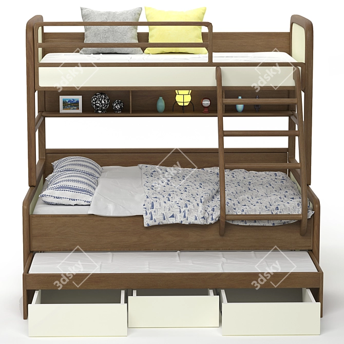 DreamLand Kids Bed 3D model image 2