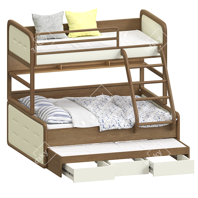 DreamLand Kids Bed 3D model image 5