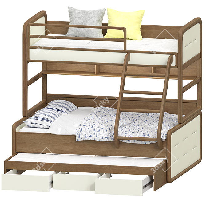 DreamLand Kids Bed 3D model image 7