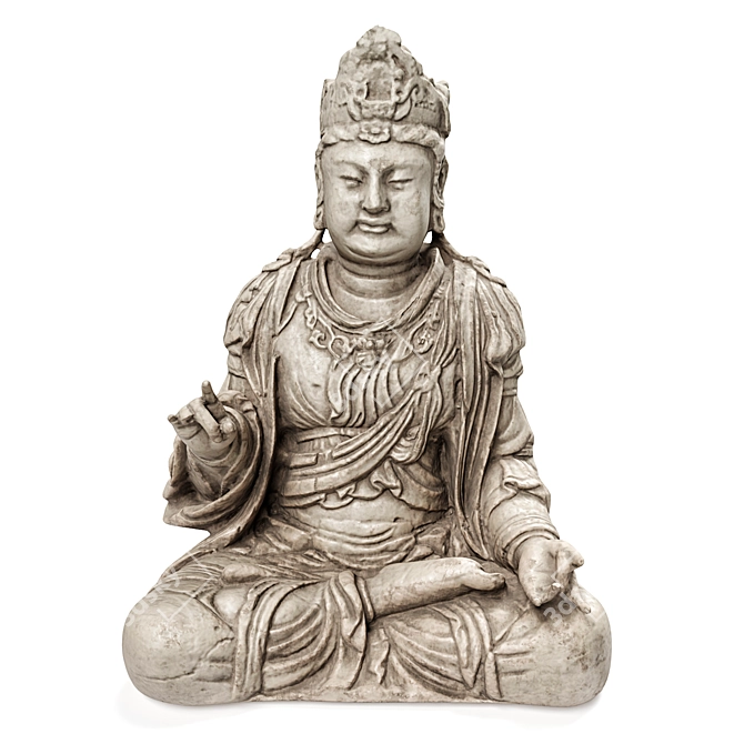 Buddha Bodhisattva: Serene Chinese Master 3D model image 4