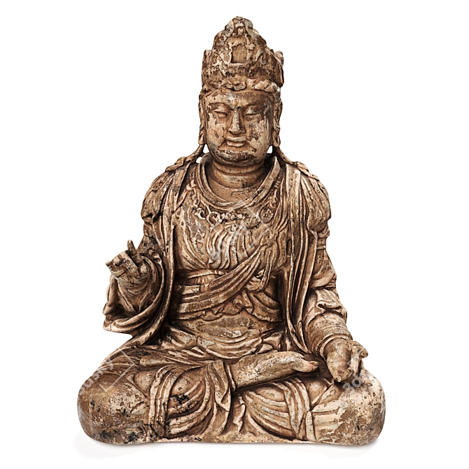 Buddha Bodhisattva: Serene Chinese Master 3D model image 5