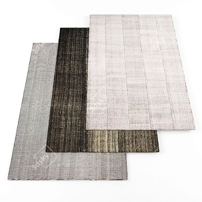 Modern Rugs, High Res, 9 Pieces 3D model image 1