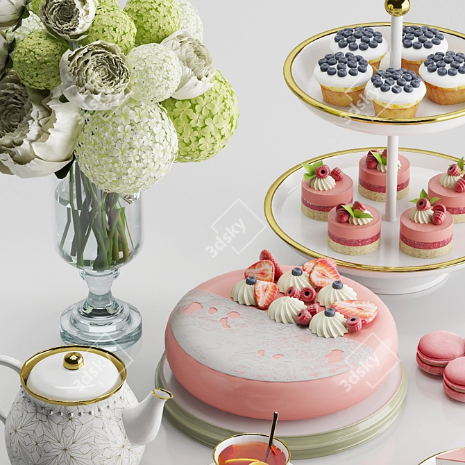 PBR Cake Decor 3D Models 3D model image 3