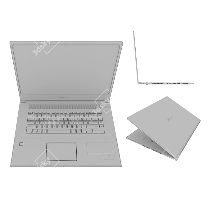 Sleek Asus Laptop: Powerful & Portable 3D model image 7