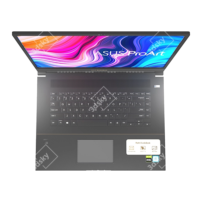 Sleek Asus Laptop: Powerful & Portable 3D model image 11