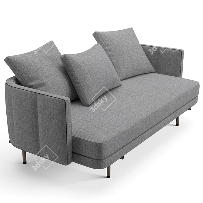 Elegant Minotti Torii Sofa 3D model image 2