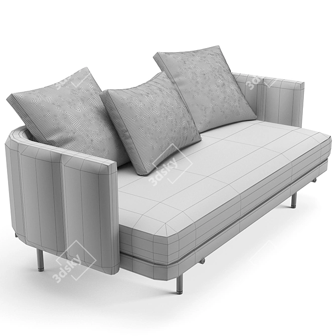 Elegant Minotti Torii Sofa 3D model image 6