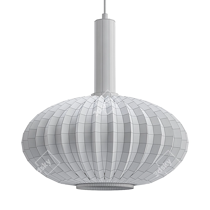 Bravo Smoke Glass Pendant 3D model image 2