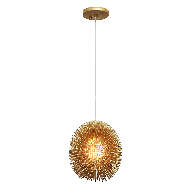 Eco-friendly Urchin Pendant: Stylish & Sustainable 3D model image 2