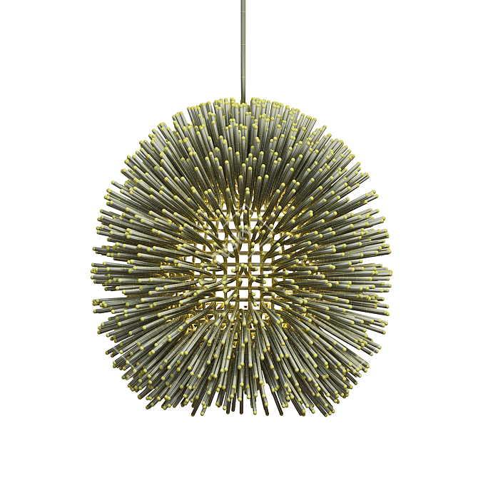 Eco-friendly Urchin Pendant: Stylish & Sustainable 3D model image 3