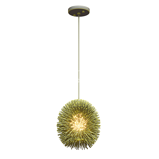 Eco-friendly Urchin Pendant: Stylish & Sustainable 3D model image 4