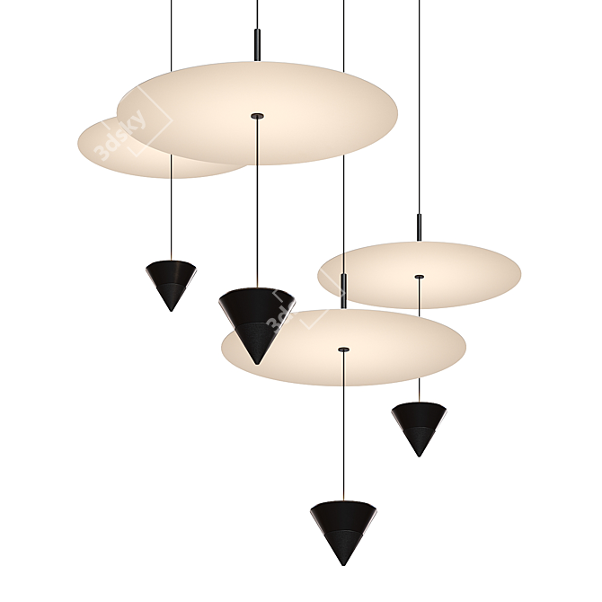 Luminous Elegance: Karman Stralunata Pendant 3D model image 4