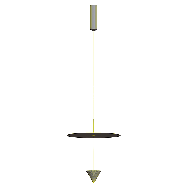 Luminous Elegance: Karman Stralunata Pendant 3D model image 6