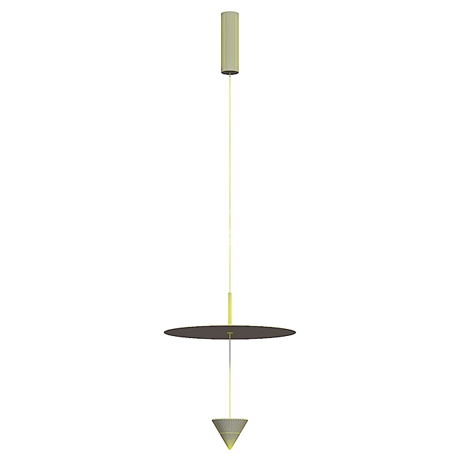 Luminous Elegance: Karman Stralunata Pendant 3D model image 14