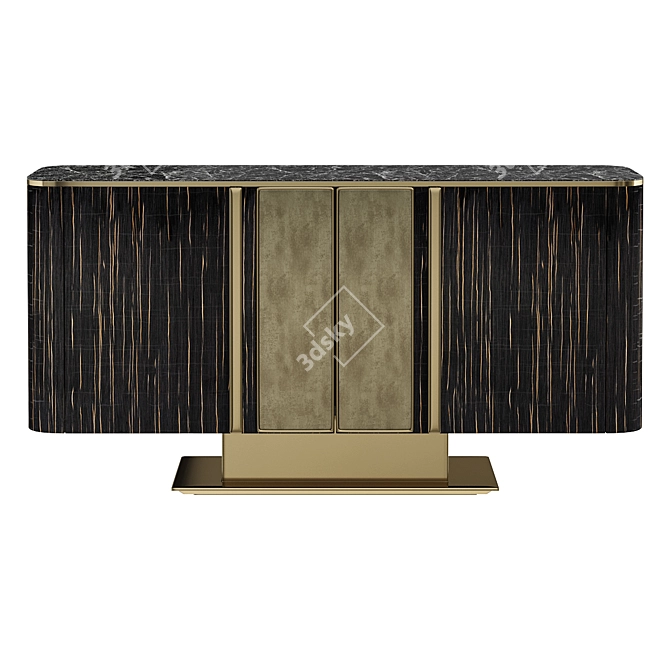 Elegant Vincent II Sideboard 3D model image 1