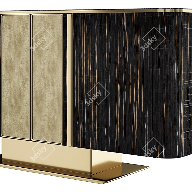 Elegant Vincent II Sideboard 3D model image 2