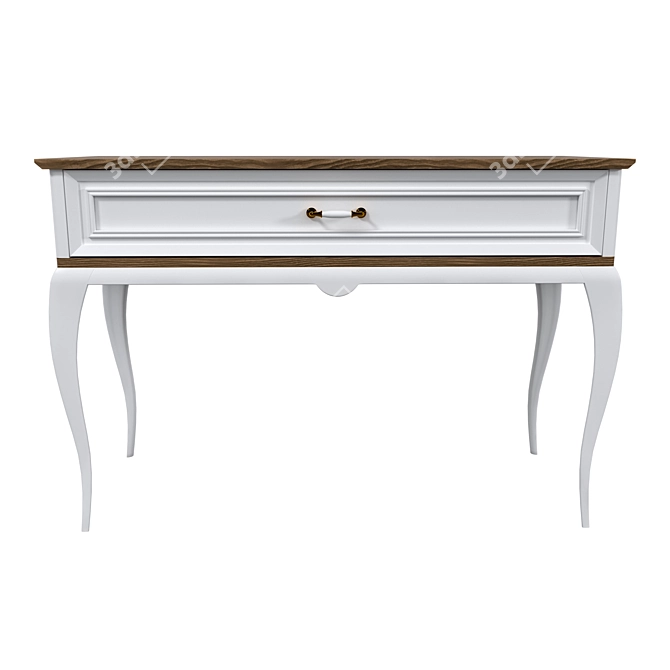 Elegant Vanity Dressing Table 3D model image 2